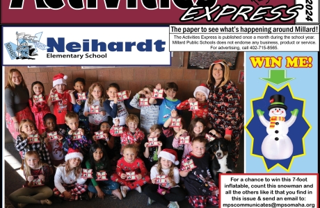 December cover of the Activities Express