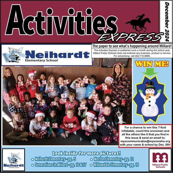 December cover of the Activities Express