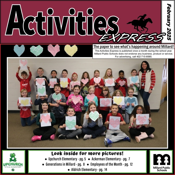 February cover of the Activities Express