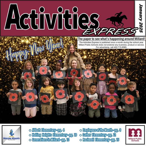 January cover of the Activities Express